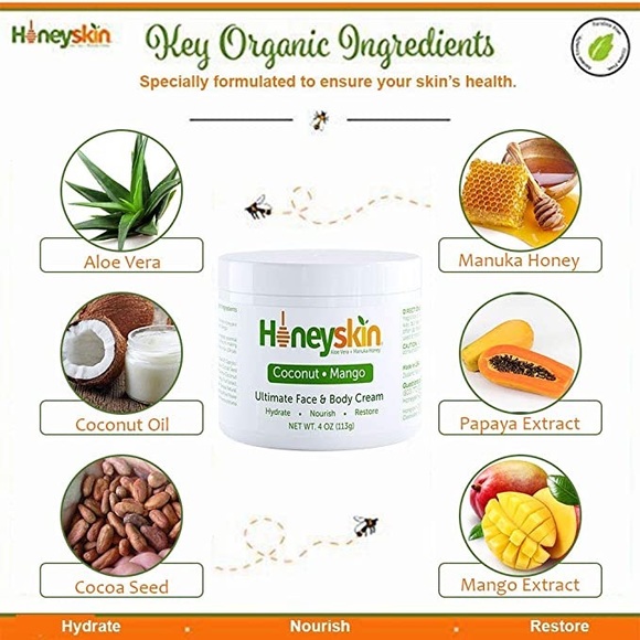 New Hydrating Manuka Honey Face & Body Moisturizer - Picture 2 of 6